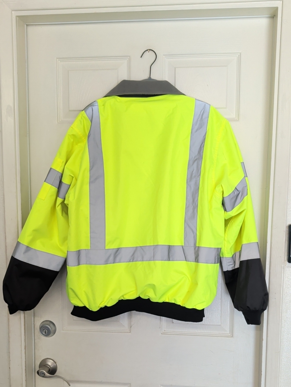 Pioneer Premium High Vis Safety Jacket Waterproof Large Green Star Tech Workwear - Picture 8 of 10